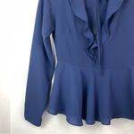 Lulus Navy Blue Deep V Photo 9