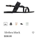 Ancient Greek Sandals Alethea Black 38 $250 hand made Greece Size 7.5 Photo 2