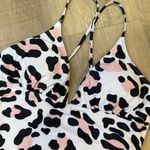 Adreamly Adorable Pink & Black One Piece Swimsuit with Adjustable Straps (L) EUC Size L Photo 1