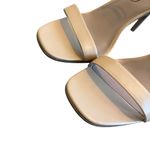 Diane Von Furstenberg  DVF Frankie Sandals Nude Metal Ankle Strap Size 9 Women's Photo 4