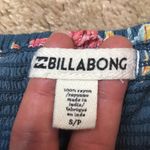 Billabong  Women’s Floral Print Smocked Tube Babydoll Blouse Flared Sleeves Photo 4