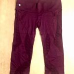 Nux clothing NWOT burgundy Nux cropped leggings. Sz M Photo 0