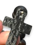 Unisex Set of 2 Beaded Cross Religious Christian Stretch Bracelets Photo 3