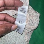 Rails  Kate 100% Silk Animal Print Patterned Button-Down Shirt size Large- Flaw Photo 9