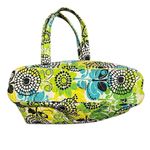 Vera Bradley  Floral Tote Bag - Green, Blue, Black - Retired Pattern Limes Up Photo 4