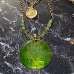 Croft & Barrow  Green and Gold Necklace Set Photo 2