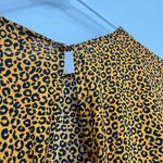 ASOS  Size 14 Orange, Black Animal Print Tiered Long Sleeve Maxi Dress Photo 9
