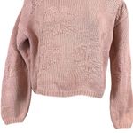 Vintage 80’s / 90’s SKYR Dusty Pink Cropped Knit Sweater Pink Size M Photo 2