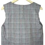 Modcloth  Plaid Sleeveless Top Medium Photo 5