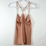 Grade & Gather  Cowl Neck Silky Top in Rose Size Small Photo 5