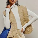 Free People  Folk Floral Daisy Vest in Almond Photo 1