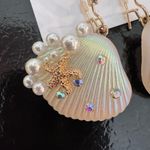 Betsey Johnson NWT Sea Shell Long Drop Earrings Photo 2
