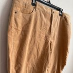 Talbots Tan Corduroy Slim Ankle Pant Womens 20W Careerwear Business Photo 1