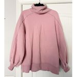 LIT Active Whisper Oversized Turtleneck Sweatshirt Pink Size XS Photo 2