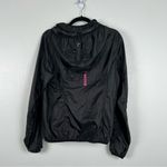 Zyia  Lightweight Full Zip Hooded Wind Breaker‎ Black Sz M Photo 3