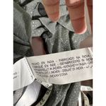 ZARA NWT  Black Sheer Burnout Dot Ruffle Mock Neck Long Sleeve Blouse Top Size S Photo 4