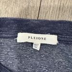 Pleione  Navy Long Sleeve Top with Bow Accents Photo 7