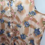 Voir Collection Vintage Floral Stain Sleeveless Pajama Top Size 2X Photo 4