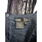 Rimini by Shaw women's y2k vintage navy sequined lace formal prom dress size‎ 4 Blue Photo 4