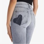 MOTHER The Button Fly Dazzler Ankle Straight Blue Size 26 Photo 10