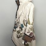 NEW Reversible Cream Purple Reversible Floral Jacket Multiple Size M Photo 5