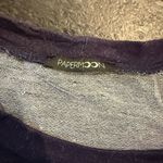 PaperMoon  Deep Blue Top - Mix Material PolkaDot Back Photo 2