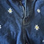 SheIn Daisy Embroidered Jean Shorts Photo 1