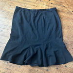 Lane Bryant  black size 18 business casual flounced skirt Photo 0
