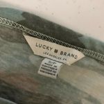 Lucky Brand  Womens Top T Shirt V Neck Camo Short Sleeve Camouflage Green Brown S Photo 2