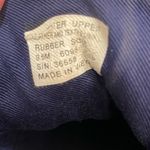 Tory Burch  White Leather and Navy Blue Trimmed Ruffle Sneaker, women’s size 9.5 Photo 13