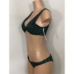 AQUA New. green leopard print bikini. Retails $149 Photo 6