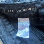 American Eagle  Outfitters Super Low Shortie Women’s Black Denim Shorts Size 12 Photo 5