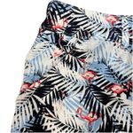 CJ Banks Flamingo Palm Leaves Tropical Skort Pockets Size 22W Resort Vacation Blue Photo 4