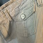 Gap “Limited Edition” White/Blue Striped Cropped Jeans | Women’s Size 14 Photo 1