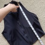 Fabletics NEW Bluebell Midi Sports Bra Full Zip Black Crop Tank Padded XS NWOT Photo 5