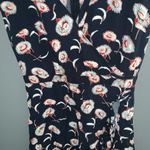 J.Crew  mercantile navy floral ruffle wrap dress Photo 6