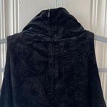 Black Mock Neck Velvet Floral Paisley Print Knee length Dress Size Large NWT Photo 3