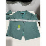 Womans Jones Ny Collection Stretch Green Medium Lined Long Sleeve Jacket Photo 4