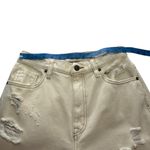 We The Free  CRVY Straight Shooter Jean Ivory‎ 28 Free People Boho Distressed Photo 15