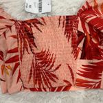 Forever 21  Tropical Crop Top‎ Tie Sleeve Blouse Summer Beach XS Photo 4