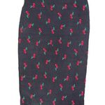 7th Avenue Design Studios Cherry Print Straight Skirt XS Black Photo 0