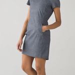 Lululemon &go Endeavor Grey Dress Zipper Pocket Mesh Back Vent Women Size 10 Photo 0