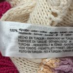 ZARA  Multicolor Heart Pattern Crochet Back Button Cotton Tank Top Photo 3