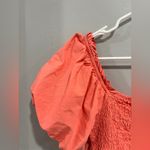 Altar'd State Altar’d State Puff Sleeve Sundress Sun dress Mini Dress Lined Large Cotton Coral Photo 8