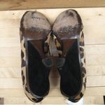 Stuart Weitzman  Womens 8.5 Brown Leopard Print Wedges Photo 7