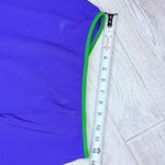 Vintage Cole of California blue and green 80s retro short wrap skirt coverup Photo 4