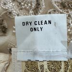 Cache  Vintage Y2K Cream‎ Beaded Lace Skirt Medium Scallop Hem Photo 8