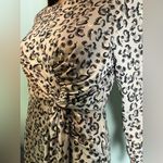 Tracy Negoshian Anthropologie Dress. Medium. Gray, Black, Gold. Washable Stretch Photo 2