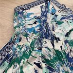 Poupette St. Barth NWT  Isabelle Viscose Satin Short Jumpsuit | Blue Marguerite S Photo 4