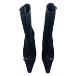 Saint Laurent  Oxalis 115mm Mesh Pointed Toe Ankle Boots Black Size 37 Photo 3